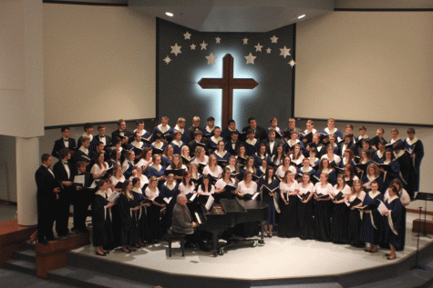Doane Choir performed at Our Savior Lutheran Churtch last Wednesday. Wayne State Choir joined them for one collaborative performance.