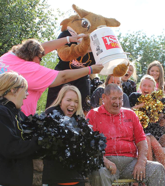 President Frye takes on the Ice Bucket Challenge