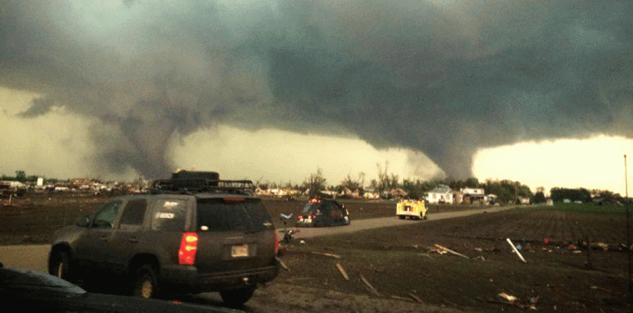Two tornadoes touched down at the same time during the June 16 storm that ravaged Pilger.