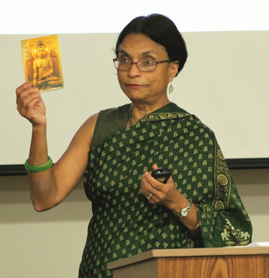 Dalal presented her May experiences in China to an overflowing
audience last Tuesday.