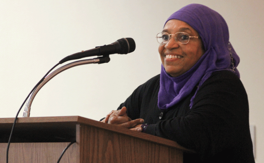 Maisha Godare informs WSC about the
Muslim faith and her role as a woman in it.