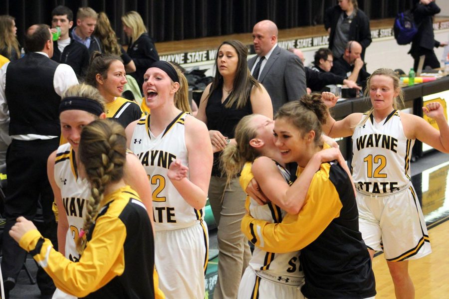 WSC players cheer after beating the Marauders, their first-round opponent.