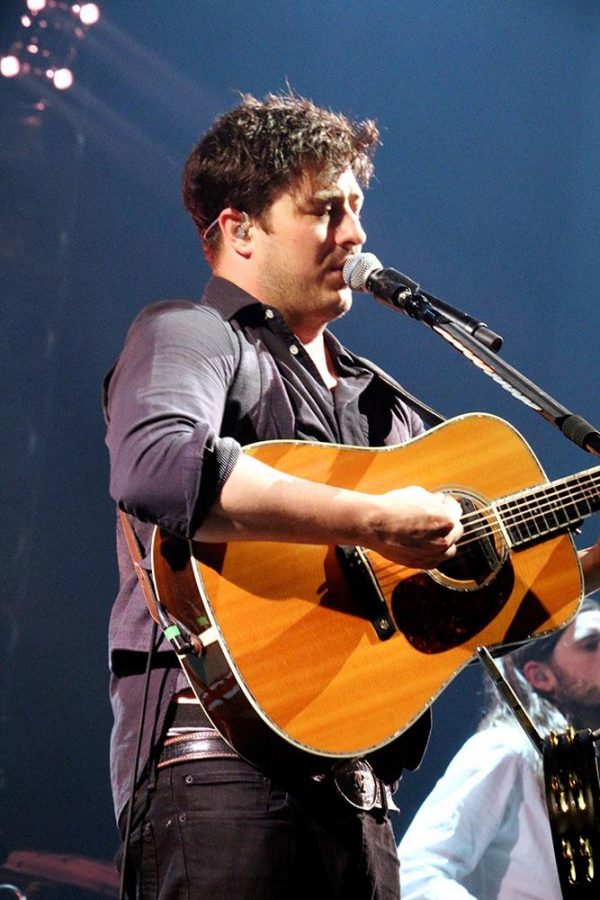 Marcus Mumford, lead singer of Mumford & Sons, opened the night with “Snake Eyes.” The band played the CenturyLink Center in Omaha last Tuesday. 