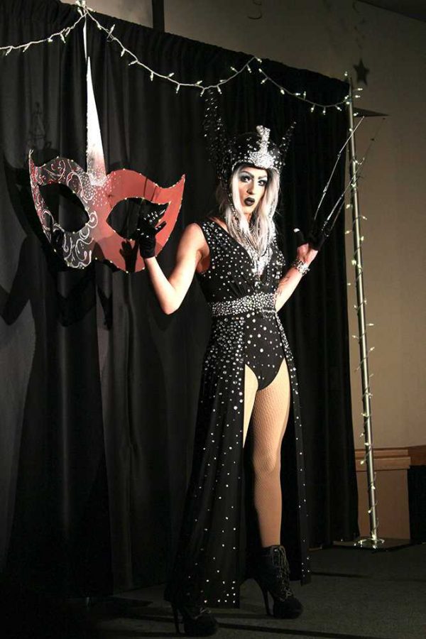 Autumn Quinn performing in one of her many drag outfits.
