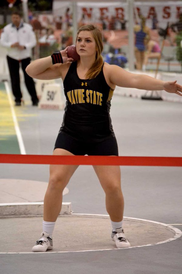 Michaela Dendinger received Second Team All-American honors in two events Monday by the U.S. track and field and cross country coaches association after posting a pair of 10th place finishes in the shot put and weight throw at last weekend’s NCAA Division II Indoor Track and Field Championships in Birmingham, Al. 