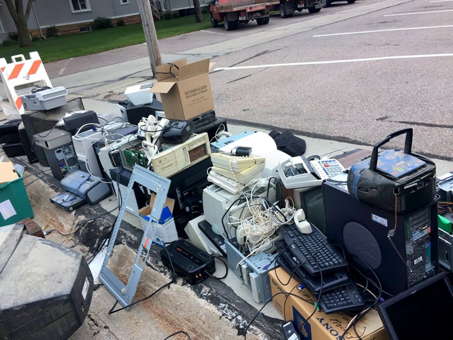 Wayne held a citywide recycling event last week, accepting all kinds of electronics.