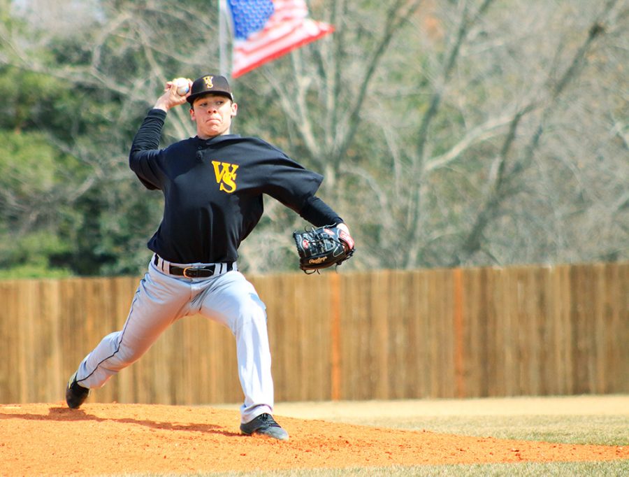 Starting pitcher Aidan Breedlove lets one fly