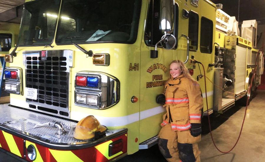 Montana Hill is a junior here at Wayne State. She is a volunteer on the Wayne Fire Department.