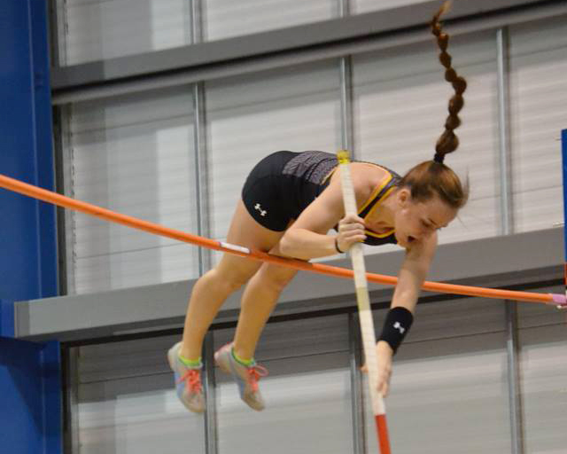 Mikayla Marvin has broken the WSC womens pole vault record five different times this season. 