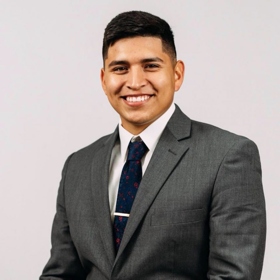 Jorge Adame, Student Senate President elect.