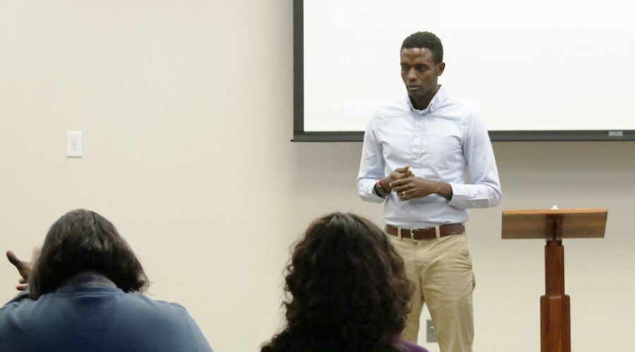 Buey Tut spoke about his experiences as an immigrant in the United States.