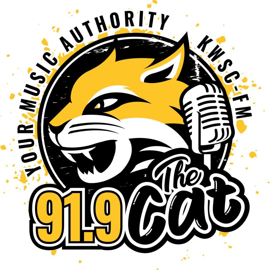 The+campus+radio+station%2C+KWSC+91.9+The+Cat%2C+recently+received+new+and+improved+equipment.+Logo+courtesy+of+KWSC+91.9+The+Cat.