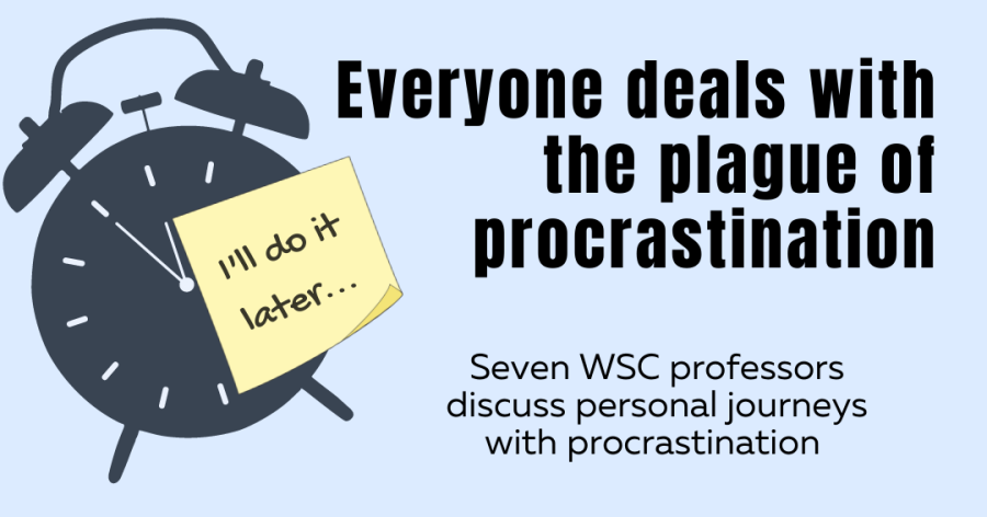 How do WSC professors deal with procrastination, and does it influence how they respond to student procrastination?