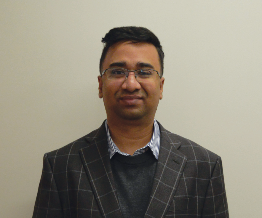 Mohammad Khan is a new assistant professor in the business and technology department. 