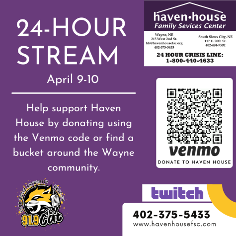 KWSC will hold a 24-hour fundraiser for Haven House April 9-10 on Twitch. 