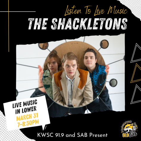 KWSC 91.9 and SAB host The Shackletons on March 31