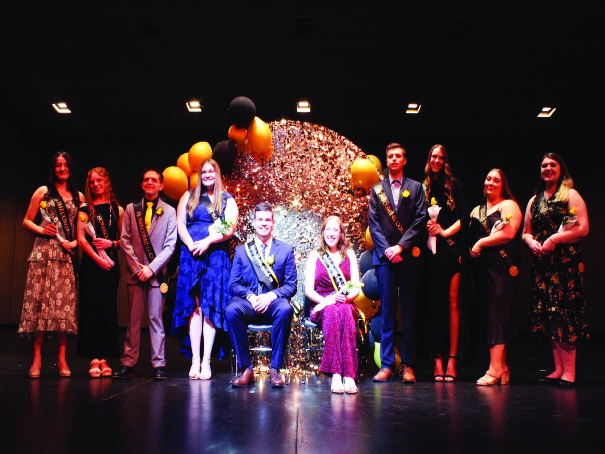 WSC students on the Homecoming Court pose for a photo. Photo by Kaitlyn Bengston.