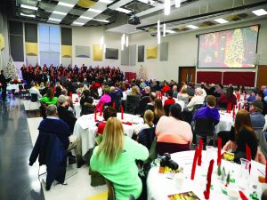 WSC choirs sing in the Cocoa and Carols concert from last December. Photo courtesy of Barry Dahlkoetter. 