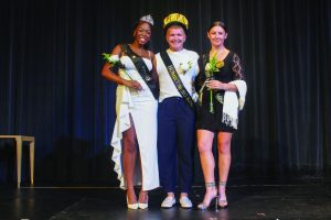 Left to right, Azania Kumalo, Tyler Baue, Robynne McMaster.