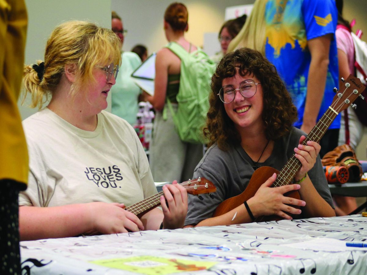 WSC students attend the club fair.