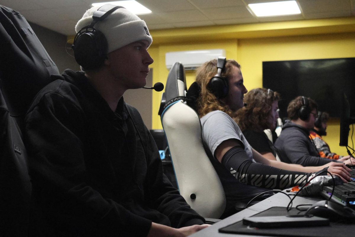 WSC Esports team playing in The Den.