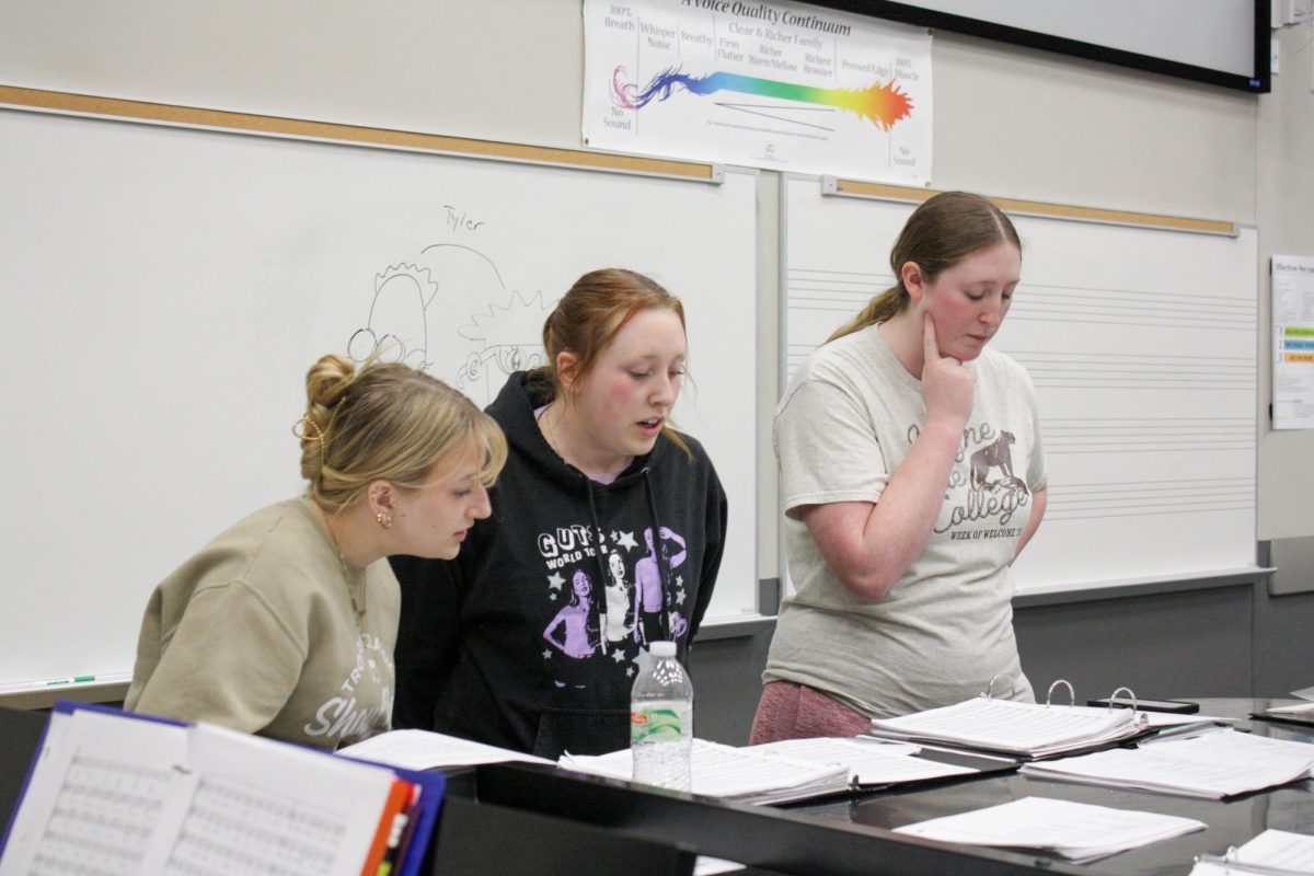 From left to right: Jennifer Bonge, Bre Matzen, and Sophia Hendrickson.