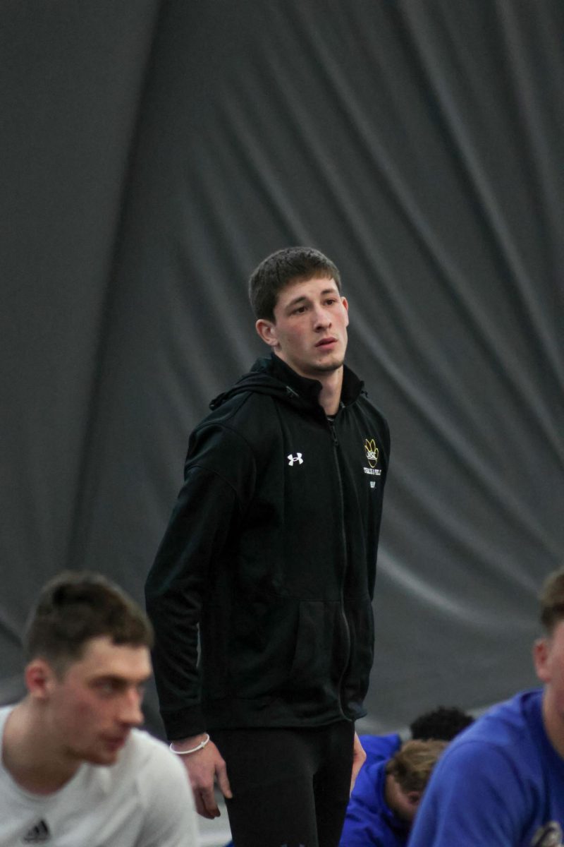 Cain Brown during an indoor meet.